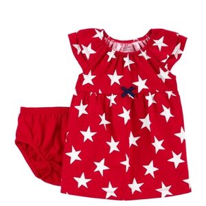 Carter's Child of Mine Baby Girl Patriotic Dress,‎ 2-Piece, Sizes Newborn